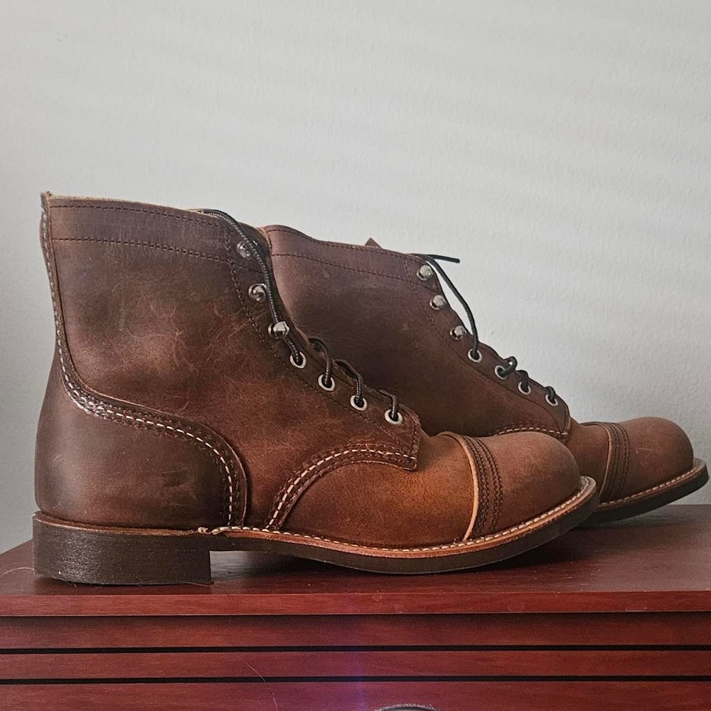 Red Wing Shoes Brown Leather Men's Boots Size 9
